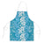 Hawaiian Lei Day Apron Blue Hibiscus Flowers Lei Art - Polynesian Pride