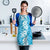 Hawaiian Lei Day Apron Blue Hibiscus Flowers Lei Art - Polynesian Pride