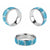 Hawaiian Lei Day Classic Ring Blue Hibiscus Flowers Lei Art - Polynesian Pride
