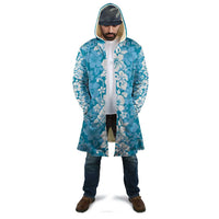 Hawaiian Lei Day Cloak Blue Hibiscus Flowers Lei Art - Polynesian Pride