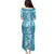 Hawaiian Lei Day Family Matching Puletasi and Hawaiian Shirt Blue Hibiscus Flowers Lei Art