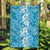 Hawaiian Lei Day Garden Flag Blue Hibiscus Flowers Lei Art