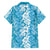 Hawaiian Lei Day Hawaiian Shirt Blue Hibiscus Flowers Lei Art