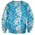 Hawaiian Lei Day Sweatshirt Blue Hibiscus Flowers Lei Art
