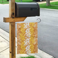 Hawaiian Lei Day Garden Flag Gold Hibiscus Flowers Lei Art