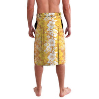 Hawaiian Lei Day Lavalava Gold Hibiscus Flowers Lei Art