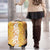 Hawaiian Lei Day Luggage Cover Gold Hibiscus Flowers Lei Art