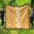 Hawaiian Lei Day Quilt Gold Hibiscus Flowers Lei Art