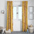 Hawaiian Lei Day Window Curtain Gold Hibiscus Flowers Lei Art