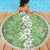 Hawaiian Lei Day Beach Blanket Green Hibiscus Flowers Lei Art