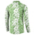Hawaiian Lei Day Button Sweatshirt Green Hibiscus Flowers Lei Art