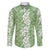 Hawaiian Lei Day Family Matching Puletasi and Hawaiian Shirt Green Hibiscus Flowers Lei Art