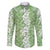 Hawaiian Lei Day Family Matching Summer Maxi Dress and Hawaiian Shirt Green Hibiscus Flowers Lei Art