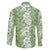 Hawaiian Lei Day Family Matching Summer Maxi Dress and Hawaiian Shirt Green Hibiscus Flowers Lei Art