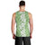 Hawaiian Lei Day Men Tank Top Green Hibiscus Flowers Lei Art