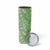 Hawaiian Lei Day Skinny Tumbler Green Hibiscus Flowers Lei Art