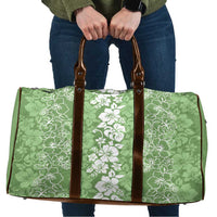 Hawaiian Lei Day Travel Bag Green Hibiscus Flowers Lei Art - Polynesian Pride