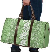 Hawaiian Lei Day Travel Bag Green Hibiscus Flowers Lei Art - Polynesian Pride