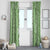 Hawaiian Lei Day Window Curtain Green Hibiscus Flowers Lei Art