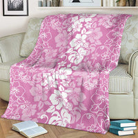 Hawaiian Lei Day Blanket Pink Hibiscus Flowers Lei Art LT9 - Polynesian Pride