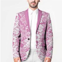 Hawaiian Lei Day Blazer Pink Hibiscus Flowers Lei Art - Polynesian Pride