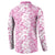 Hawaiian Lei Day Button Sweatshirt Pink Hibiscus Flowers Lei Art