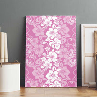 Hawaiian Lei Day Canvas Wall Art Pink Hibiscus Flowers Lei Art LT9 - Polynesian Pride