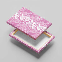 Hawaiian Lei Day Canvas Wall Art Pink Hibiscus Flowers Lei Art LT9 - Polynesian Pride