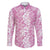 Hawaiian Lei Day Family Matching Puletasi and Hawaiian Shirt Pink Hibiscus Flowers Lei Art