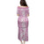 Hawaiian Lei Day Family Matching Puletasi and Hawaiian Shirt Pink Hibiscus Flowers Lei Art