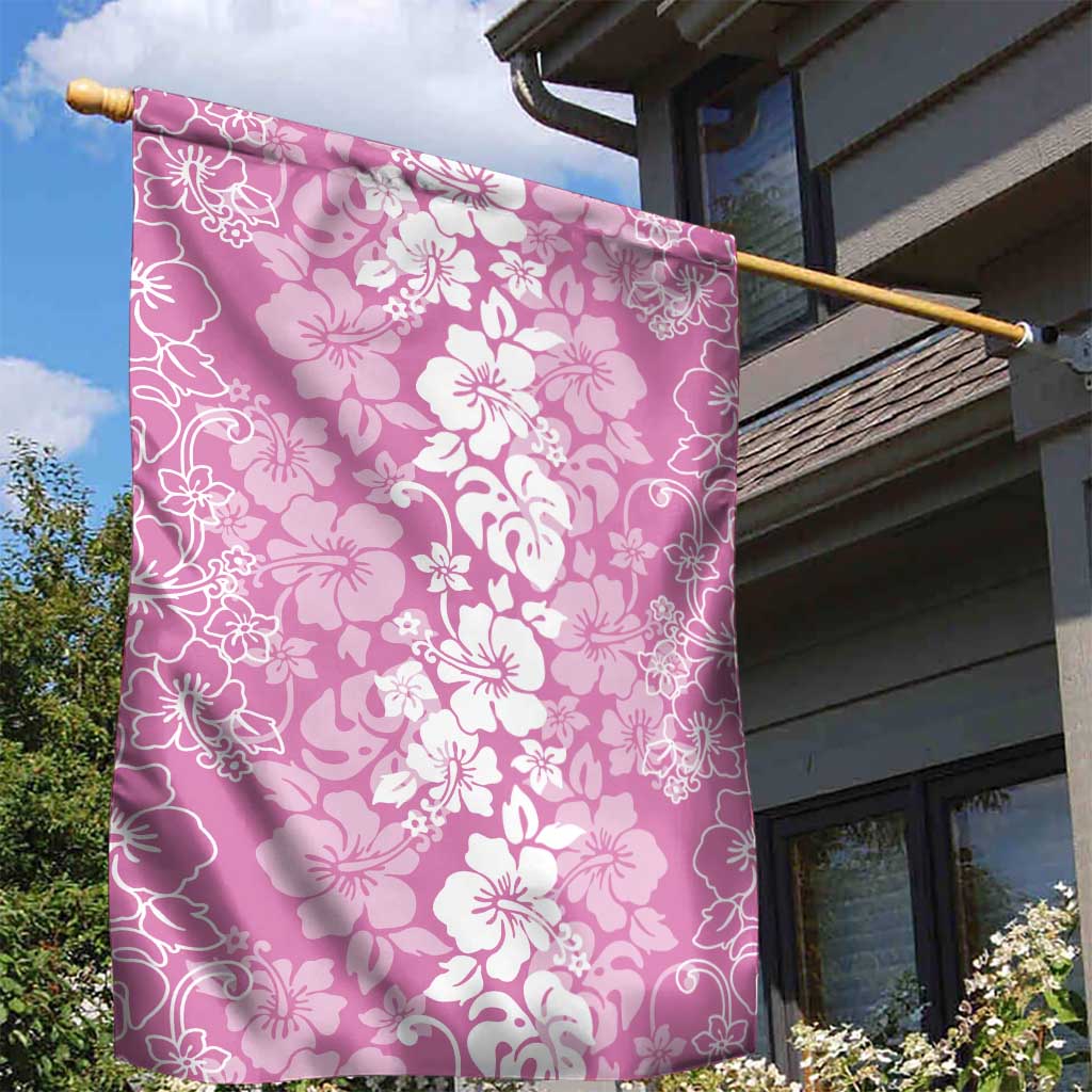 Hawaiian Lei Day Garden Flag Pink Hibiscus Flowers Lei Art LT9 - Polynesian Pride