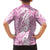 Hawaiian Lei Day Kid Hawaiian Shirt Pink Hibiscus Flowers Lei Art