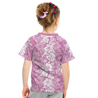 Hawaiian Lei Day Kid T Shirt Pink Hibiscus Flowers Lei Art LT9 - Polynesian Pride