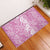 Hawaiian Lei Day Rubber Doormat Pink Hibiscus Flowers Lei Art