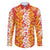 Hawaiian Lei Day Family Matching Puletasi and Hawaiian Shirt Red Hibiscus Flowers Lei Art