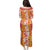 Hawaiian Lei Day Family Matching Puletasi and Hawaiian Shirt Red Hibiscus Flowers Lei Art