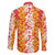 Hawaiian Lei Day Family Matching Summer Maxi Dress and Hawaiian Shirt Red Hibiscus Flowers Lei Art