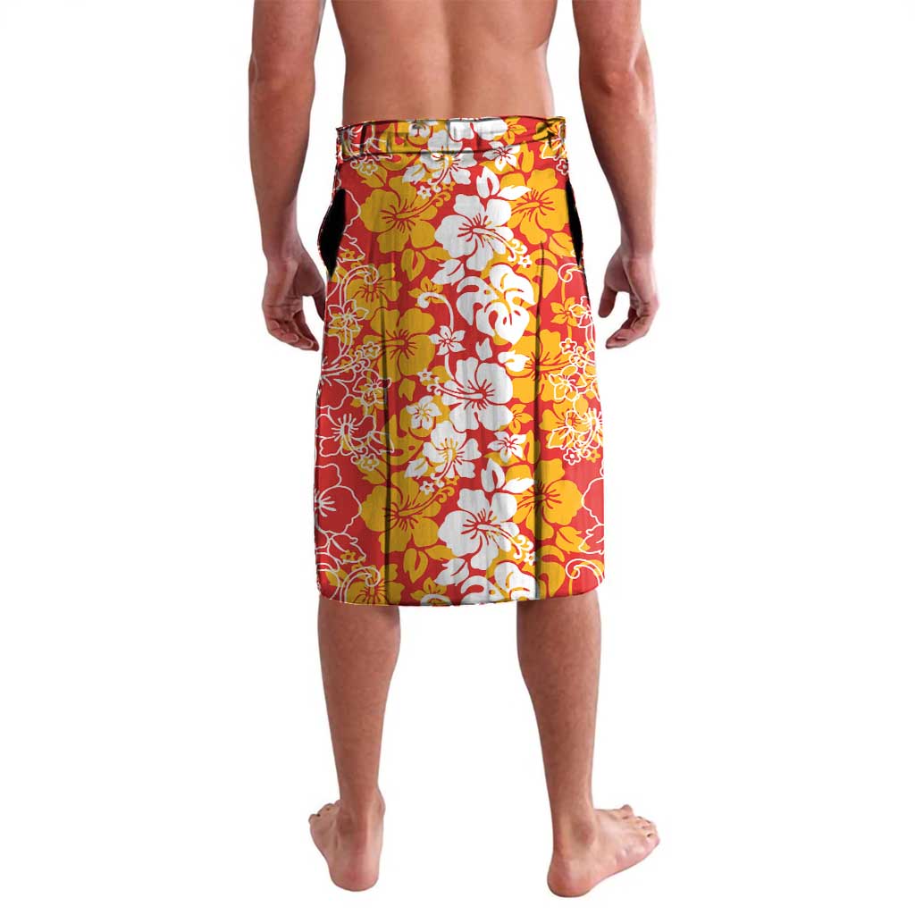 Hawaiian Lei Day Lavalava Red Hibiscus Flowers Lei Art