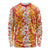 Hawaiian Lei Day Long Sleeve Shirt Red Hibiscus Flowers Lei Art