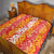 Hawaiian Lei Day Quilt Red Hibiscus Flowers Lei Art