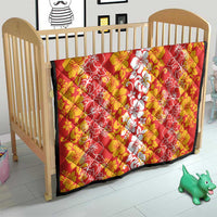 Hawaiian Lei Day Quilt Red Hibiscus Flowers Lei Art