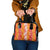 Hawaiian Lei Day Shoulder Handbag Red Hibiscus Flowers Lei Art