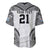 Flying Fijians Pacific Fiji Rugby Custom Baseball Jersey Polynesian Pattern