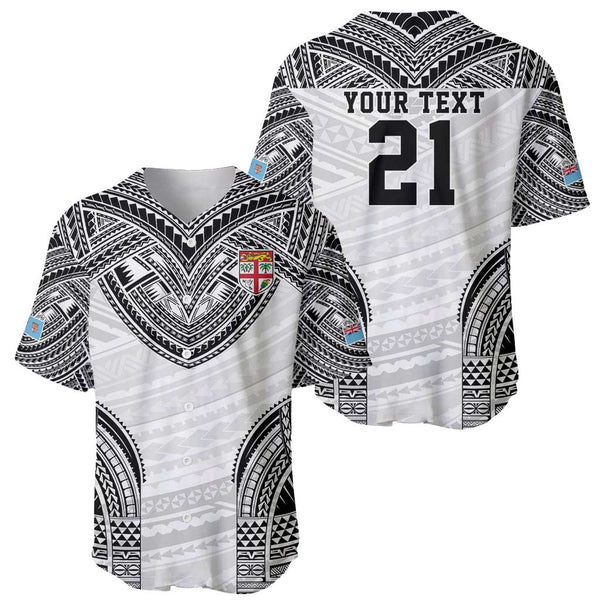 (Custom Personalised) Guam Baseball Jersey Polynesian Flowers Version Black LT13