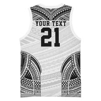 Flying Fijians Pacific Fiji Rugby Custom Basketball Jersey Polynesian Pattern - Polynesian Pride