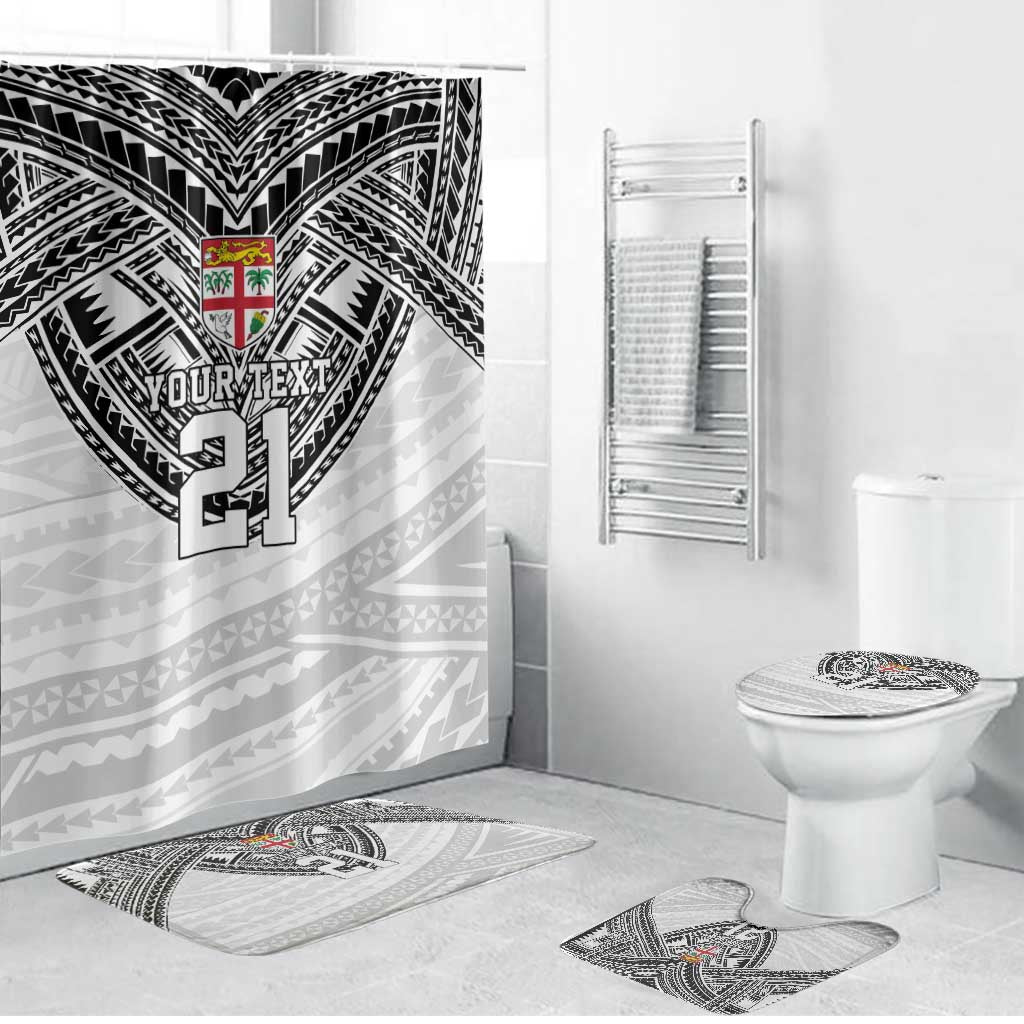 Flying Fijians Pacific Fiji Rugby Custom Bathroom Set Polynesian Pattern - Polynesian Pride