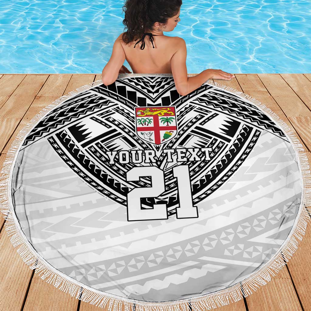 Flying Fijians Pacific Fiji Rugby Custom Beach Blanket Polynesian Pattern LT9 - Polynesian Pride