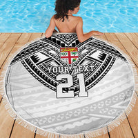 Flying Fijians Pacific Fiji Rugby Custom Beach Blanket Polynesian Pattern LT9 - Polynesian Pride
