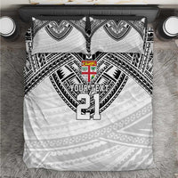 Flying Fijians Pacific Fiji Rugby Custom Bedding Set Polynesian Pattern