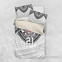 Flying Fijians Pacific Fiji Rugby Custom Bedding Set Polynesian Pattern